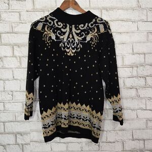Trimmings vintage black metallic sweater